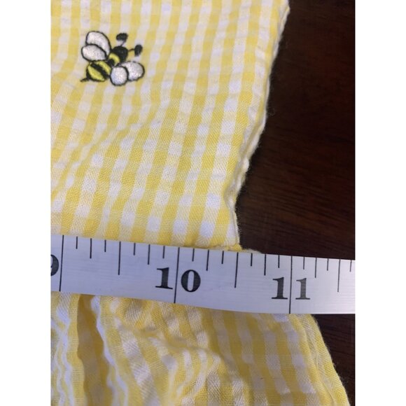Counting Daisies Plaid Bumble Bee Polka Dot Ruffle Dress Size 4T (Girls) - Picture 7 of 9